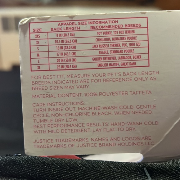 Justice | Packable Raincoat for pets | XL | - Picture 3 of 3